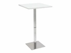 Mesa de bar blanca cuadrada JACK^Miliboo Hot