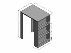 Mesa de bar 57x80x106^Vicco New