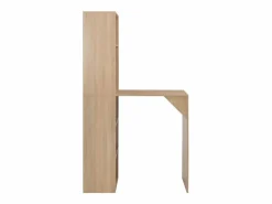 Mesa de bar con armario color roble 115x59x200 cm^Clicnbuy Online