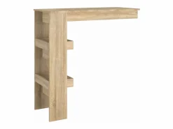 Mesa de bar de pared contrachapada roble Sonoma 102x45x103,5cm^Clicnbuy