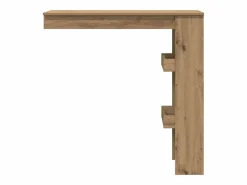 Clicnbuy Mesa de bar de pared contrachapada roble artisan 102x45x103,5cm Marru00f3n New