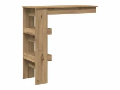 Clicnbuy Mesa de bar de pared contrachapada roble artisan 102x45x103,5cm Marru00f3n New