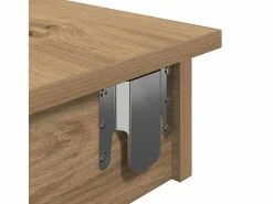 Clicnbuy Mesa de bar de pared contrachapada roble artisan 102x45x103,5cm Marru00f3n New