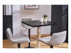 Mesa de bar diseño cuadrado pata central JORY^Miliboo Outlet