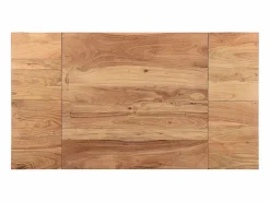Miliboo Mesa Alta|Mesa de bar extensible en acacia y metal L80-135 cm TRAP