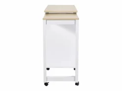 Merax Mueble Bar|Mesa de bar extensible moderna - 118-180 x 50 x 94,6 cm - con 4 puertas - para comedor - MDF -