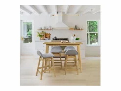 Rendez-Vous Déco Mesa Alta|Mesa de bar rectangular de madera clara, 4 personas - Buvette