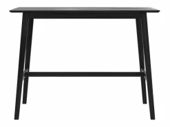 Rendez-Vous Déco Mesa Alta|Mesa de bar rectangular para 4 personas en madera negra 120 cm - Buvette