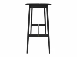 Rendez-Vous Déco Mesa Alta|Mesa de bar rectangular para 4 personas en madera negra 120 cm - Buvette