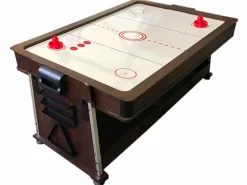 ELITESHOPPING Mesa de Billar 7 pies Multijuego Air Hockey + Ping Pong - Stark Verde Discount