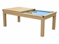 Rendez-Vous Déco Billar|Mesa de billar convertible madera clara alfombra claro - Eddie