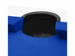 Rendez-Vous Déco Mesa de billar convertible blanca con alfombra - Eddie Azul Best