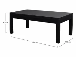Rendez-Vous Déco Mesa de billar convertible negra con alfombra - Eddie Verde Hot