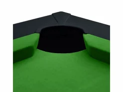 Rendez-Vous Déco Mesa de billar convertible negra con alfombra - Eddie Verde Hot