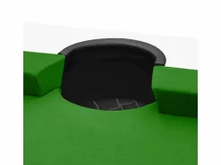 Mesa de billar convertible blanca con alfombra - Eddie^Rendez-Vous Déco Best