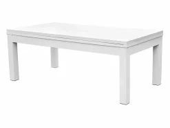 Mesa de billar convertible blanca con alfombra - Eddie^Rendez-Vous Déco Best