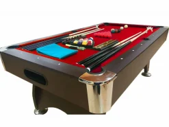 ELITESHOPPING Billar|Mesa de Billar de 7 pies completo con accesorios – Iron Red