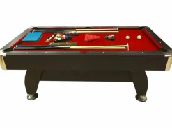 ELITESHOPPING Billar|Mesa de Billar de 7 pies completo con accesorios – Iron Red
