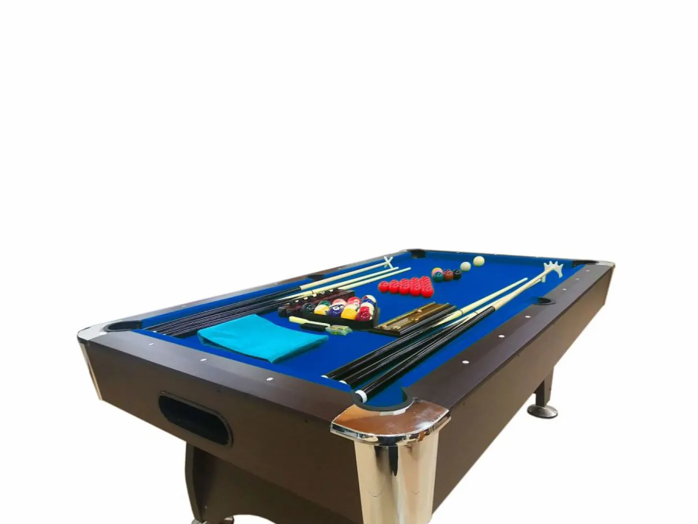 ELITESHOPPING Billar|Mesa de Billar de 7 pies completo con accesorios – Iron Blue