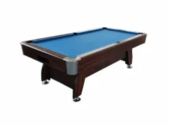 ELITESHOPPING Mesa de billar de 8 pies con banco de almacenamiento – Viper Blue Azul New