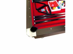 ELITESHOPPING Mesa de billar de 8 pies con banco de almacenamiento – Viper Red Rojo Clearance
