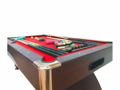 ELITESHOPPING Billar|Mesa de billar moderna de 8 pies con bancos de almacenamiento - Thanos
