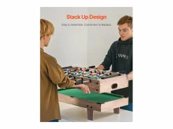 Mesa de billar SucceBuy 4 en 1, mesa de hockey de aire de 82 cm, futbolín, ping-pong y billar, multifuncional, compacta, para interior.^ New