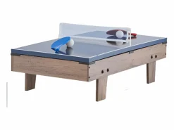 Mesa de billar SucceBuy 4 en 1, mesa de hockey de aire de 82 cm, futbolín, ping-pong y billar, multifuncional, compacta, para interior.^ New