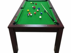 ELITESHOPPING Billar|Mesa de billar convertible de 7 pies con bancos - Zefiro