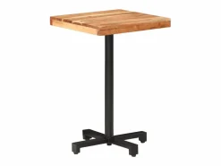 Mesa de bistró cuadrada madera de mango maciza 50x50x75 cm^Clicnbuy Online
