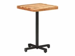 Mesa de bistró cuadrada madera de mango maciza 50x50x75 cm^Clicnbuy Online