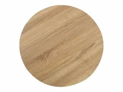 Clicnbuy Mesa de bistró MDF marrón claro 60 cm Marru00f3n New