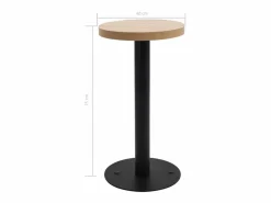 Clicnbuy Mesa de bistró MDF marrón claro 40 cm Marru00f3n Online