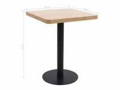 Clicnbuy Mesa Alta|Mesa de bistró MDF marrón claro 60x60 cm