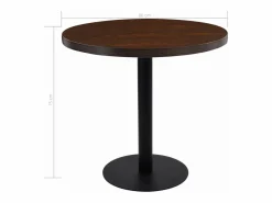 Clicnbuy Mesa de bistró MDF marrón oscuro 80 cm Marru00f3n Online