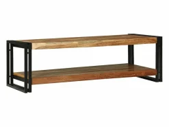 vidaxl Mesa de Café Marrón 120 x 50 x 38 cm Madera de Acacia Sólida Marru00f3n Discount