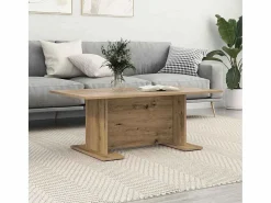 Clicnbuy Mesa De Centro|Mesa de Café Roble artisan 103.5 x 60 x 40 cm