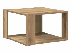 Clicnbuy Mesa De Centro|Mesa de Café Roble artisan 51.5 x 51.5 x 30 cm