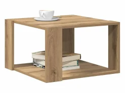 Clicnbuy Mesa De Centro|Mesa de Café Roble artisan 51.5 x 51.5 x 30 cm