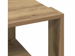 Clicnbuy Mesa De Centro|Mesa de Café Roble artisan 51.5 x 51.5 x 30 cm