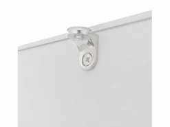 OKWISH Mesa De Centro|Mesa de centro blanca de 100 x 50 cm con LED, cajón y tablero de cristal - para salón y oficina