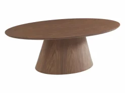Mesa de centro chapada en nogal - Natural oscuro - ANTELADA^Vente-unique Hot