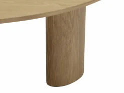 Mesa de centro chapado de fresno - Natural claro - CALYNOR^Vente-unique Outlet