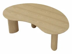 Mesa de centro chapado de fresno - Natural claro - CALYNOR^Vente-unique Outlet