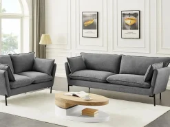 Vente-unique Mesa De Centro|Mesa de centro con tablero pivotante - MDF - Natural y blanco VITALY