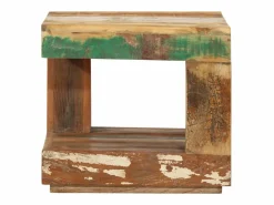 vidaxl Mesa De Centro|Mesa de centro de madera maciza reciclada 45x45x40 cm