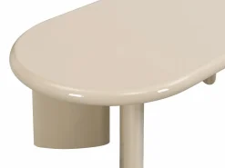 Vente-unique Mesa de centro de MDF - lacado - TABEMI Beige Outlet
