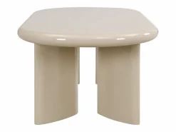 Vente-unique Mesa de centro de MDF - lacado - TABEMI Beige Outlet