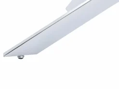 Vente-unique Mesa De Centro|Mesa de centro de vidrio templado y metal cromado - Transparente - COSIMA