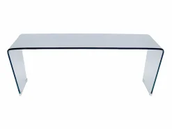 Mesa de centro design de cristal templado curvado SUZANA^Vente-unique Best